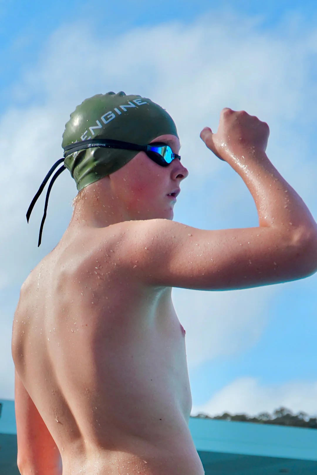Silicone Swim Cap - Engine Logo - Image 19